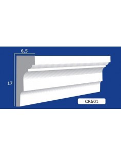 BILDERRAHMEN VON DER WAND FÜR INNEN GIPS-KERAMIK LACKIERBAR ART. 601 STANGE VON 1,5 M