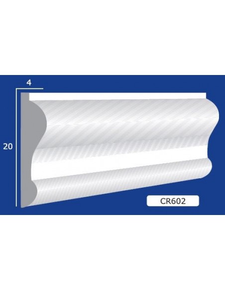 BILDERRAHMEN VON DER WAND FÜR INNEN GIPS-KERAMIK LACKIERBAR ART. 602 STANGE VON 1,5 M