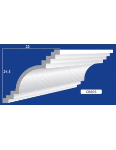 BILDERRAHMEN VON DER WAND FÜR INNEN GIPS-KERAMIK LACKIERBAR ART. 605 STANGE VON 1,5 M