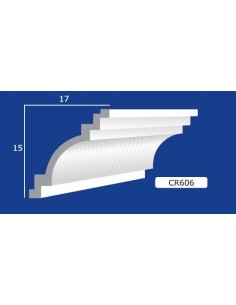 BILDERRAHMEN VON DER WAND FÜR INNEN GIPS-KERAMIK LACKIERBAR ART. 606 STANGE VON 1,5 M