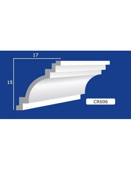 FRAME WALL FOR INTERIOR PLASTER CERAMIC PAINTABLE ART. 606 ROD 1.5 MT