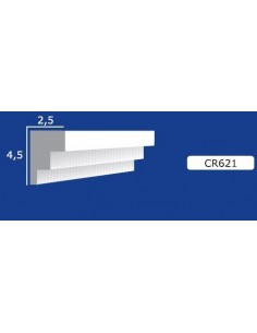 BILDERRAHMEN VON DER WAND FÜR INNEN GIPS-KERAMIK LACKIERBAR ART. 621 STANGE VON 1,5 M