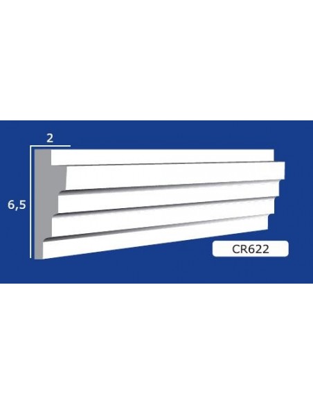 BILDERRAHMEN VON DER WAND FÜR INNEN GIPS-KERAMIK LACKIERBAR ART.622 STANGE VON 1,5 M