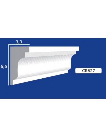 BILDERRAHMEN VON DER WAND FÜR INNEN GIPS-KERAMIK LACKIERBAR ART. 627 STANGE VON 1,5 M