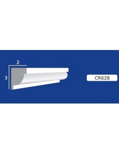 BILDERRAHMEN VON DER WAND FÜR INNEN GIPS-KERAMIK LACKIERBAR ART.628 STANGE VON 1,5 M