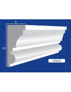 BILDERRAHMEN VON DER WAND FÜR INNEN GIPS-KERAMIK LACKIERBAR ART. 635 STANGE VON 1,5 M