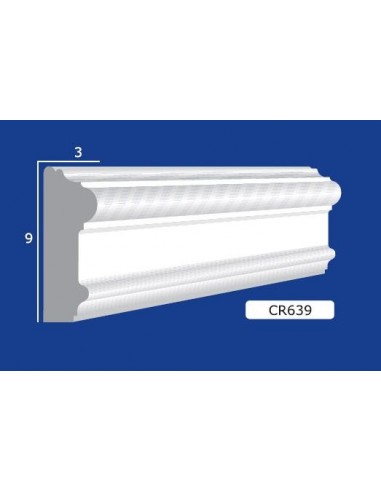 FRAME PLASTER CERAMIC WALL INTERIOR PAINTABLE 639 Rod from mt.1,5 
