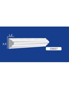 BILDERRAHMEN VON DER WAND FÜR INNEN GIPS-KERAMIK LACKIERBAR ART. 657 STANGE VON 1,5 M