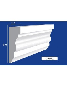 BILDERRAHMEN VON DER WAND FÜR INNEN GIPS-KERAMIK LACKIERBAR ART. 672 STANGE VON 1,5 M
