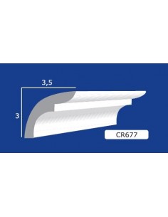 BILDERRAHMEN VON DER WAND FÜR INNEN GIPS-KERAMIK LACKIERBAR ART. 677 STANGE VON 1,5 M