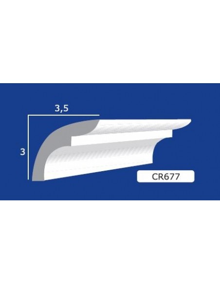 FRAME WALL FOR INTERIOR PLASTER CERAMIC PAINTABLE ART. 677 ROD 1.5 MT
