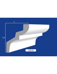BILDERRAHMEN VON DER WAND FÜR INNEN GIPS-KERAMIK LACKIERBAR ART.678 STANGE VON 1,5 M