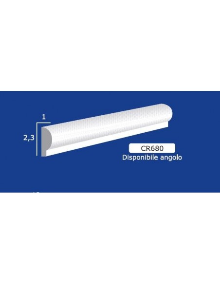 BILDERRAHMEN VON DER WAND FÜR INNEN GIPS-KERAMIK LACKIERBAR ART. 680 STANGE VON 1,5 M