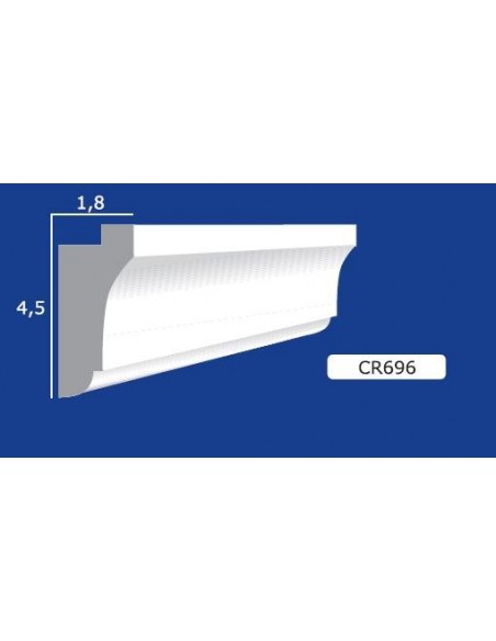 BILDERRAHMEN VON DER WAND FÜR INNEN GIPS-KERAMIK LACKIERBAR ART. 696 STANGE VON 1,5 M