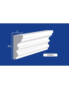 BILDERRAHMEN VON DER WAND FÜR INNEN GIPS-KERAMIK LACKIERBAR ART.901 STANGE VON 1,5 M