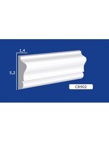 FRAME WALL FOR INTERIOR PLASTER CERAMIC PAINTABLE ART.902 ROD 1.5 MT