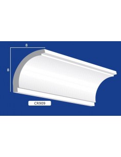 BILDERRAHMEN VON DER WAND FÜR INNEN GIPS-KERAMIK LACKIERBAR ART. 909 STANGE VON 1,5 M