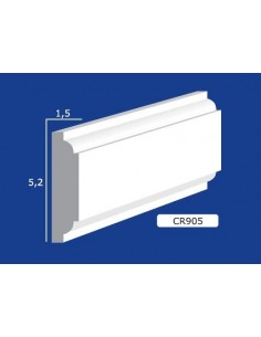 FRAME WALL FOR INTERIOR PLASTER CERAMIC PAINTABLE ART. 905 ROD 1.5 MT
