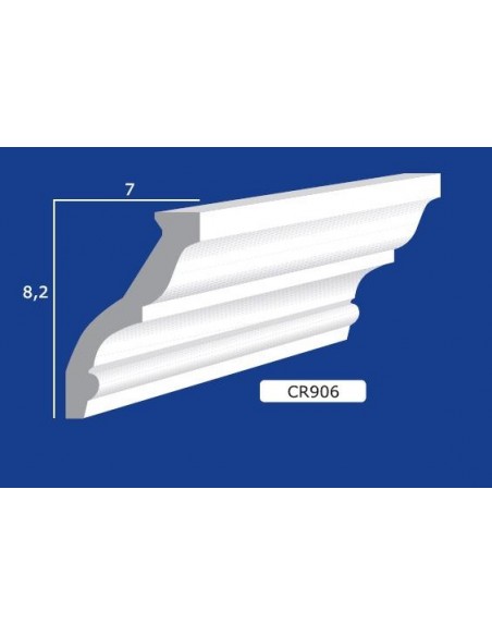 FRAME WALL FOR INTERIOR PLASTER CERAMIC PAINTABLE ART. 906 ROD 1.5 MT