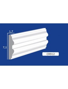 BILDERRAHMEN VON DER WAND FÜR INNEN GIPS-KERAMIK LACKIERBAR ART. 912 STANGE VON 1,5 M