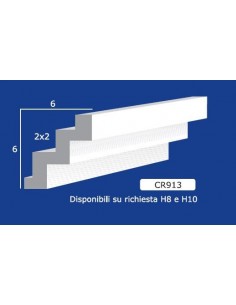 BILDERRAHMEN VON DER WAND FÜR INNEN GIPS-KERAMIK LACKIERBAR ART. 913 H8 STANGE VON 1,5 m