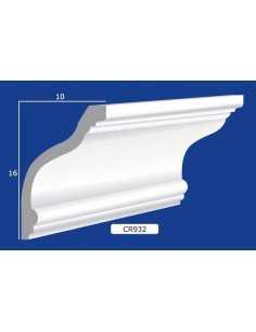 BILDERRAHMEN VON DER WAND FÜR INNEN GIPS-KERAMIK LACKIERBAR ART. 932 STANGE VON 1,5 M