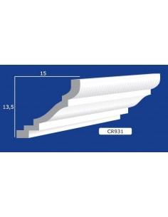 BILDERRAHMEN VON DER WAND FÜR INNEN GIPS-KERAMIK LACKIERBAR ART. 931 STANGE VON 1,5 M