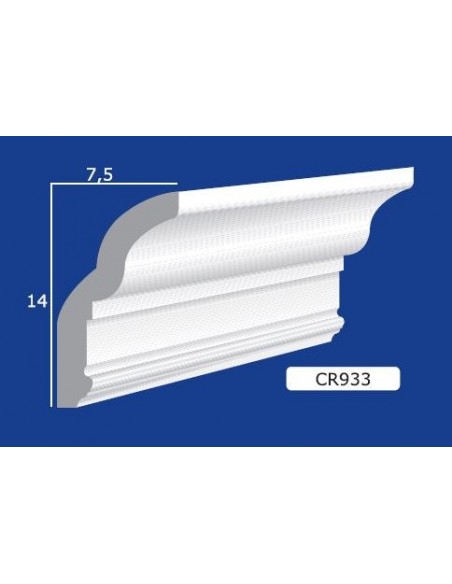BILDERRAHMEN VON DER WAND FÜR INNEN GIPS-KERAMIK LACKIERBAR ART. 933 STANGE VON 1,5 M