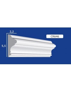 BILDERRAHMEN VON DER WAND FÜR INNEN GIPS-KERAMIK LACKIERBAR ART. 646 STANGE VON 1,5 M