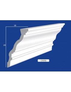 BILDERRAHMEN VON DER WAND FÜR INNEN GIPS-KERAMIK LACKIERBAR ART. 956 STANGE VON 1,5 M