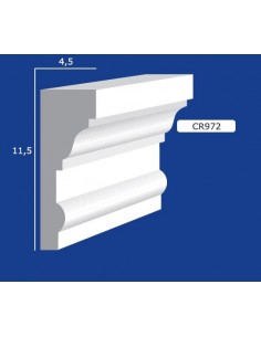 BILDERRAHMEN VON DER WAND FÜR INNEN GIPS-KERAMIK LACKIERBAR ART. 972 STANGE VON 1,5 M
