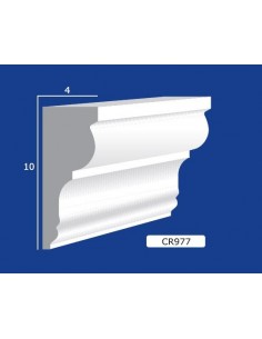 BILDERRAHMEN VON DER WAND FÜR INNEN GIPS-KERAMIK LACKIERBAR ART. 977 STANGE VON 1,5 M