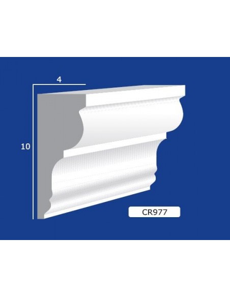 FRAME WALL FOR INTERIOR PLASTER CERAMIC PAINTABLE ART. 977 ROD 1.5 MT