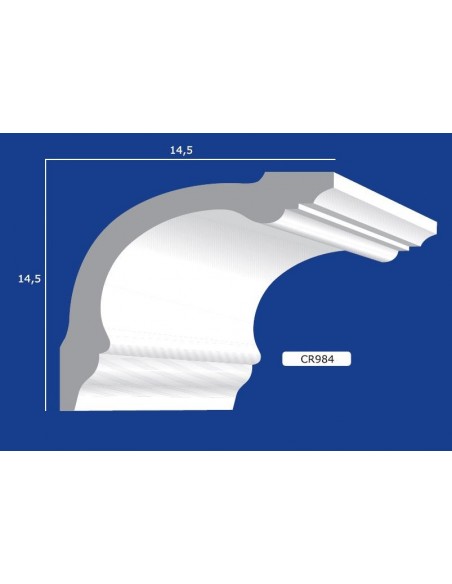 FRAME WALL FOR INTERIOR PLASTER CERAMIC PAINTABLE ART. 984 ROD 1.5 MT