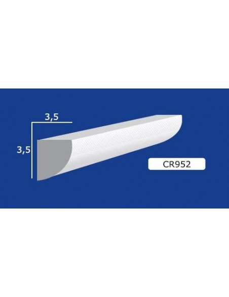 MARCO DE LA PARED DE YESO INTERIORES DE CERÁMICA PARA PINTAR EL ART. 952 VARILLA DE 1,5 MT