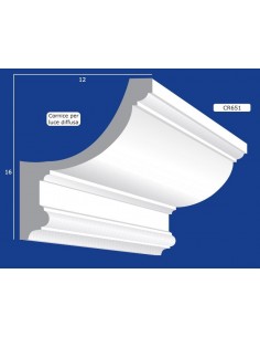 FRAME WALL FOR INTERIOR PLASTER CERAMIC PAINTABLE ART. 651 ROD 1.5 MT