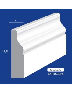 BILDERRAHMEN VON DER WAND FÜR INNEN GIPS-KERAMIK LACKIERBAR 562/C STANGE VON 1,5 M
