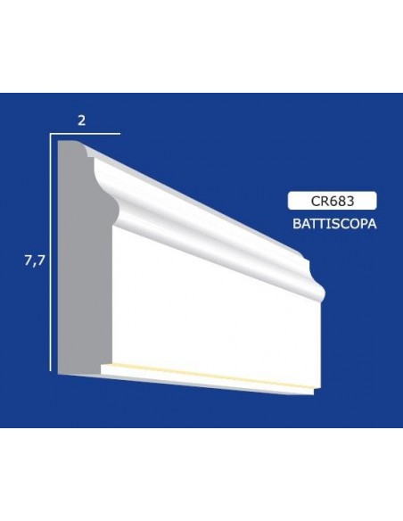 FRAME WALL FOR INTERIOR PLASTER CERAMIC PAINTABLE 683 ROD 1.5 MT