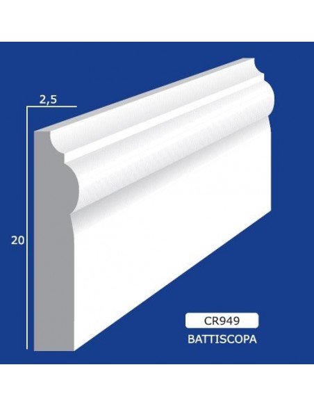 MARCO DE LA PARED DE YESO INTERIORES DE CERÁMICA PARA PINTAR 949 VARILLA DE 1,5 MT