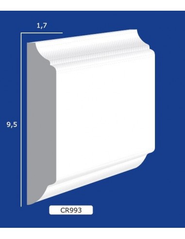 MARCO DE YESO CERAMICODA PARED INTERIOR PINTADO 993 VARILLA DE 1,5 MT