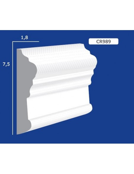 FRAME WALL FOR INTERIOR PLASTER CERAMIC PAINTABLE 989 ROD 1.5 MT