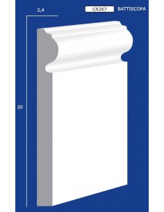 FRAME WALL FOR INTERIOR PLASTER CERAMIC PAINTABLE 267 ROD 1.5 MT