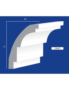 BILDERRAHMEN VON DER WAND FÜR INNEN GIPS-KERAMIK LACKIERBAR 997 STANGE VON 1,5 M