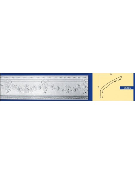 FRAME WALL FOR INTERIOR PLASTER CERAMIC PAINTABLE 206 ROD 1.5 MT