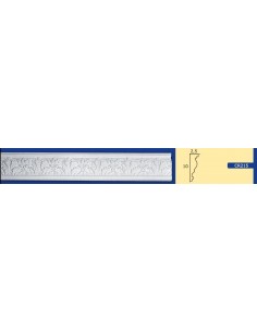 BILDERRAHMEN VON DER WAND FÜR INNEN GIPS-KERAMIK LACKIERBAR ART.215 AUKTION VON 1,5 MT 2