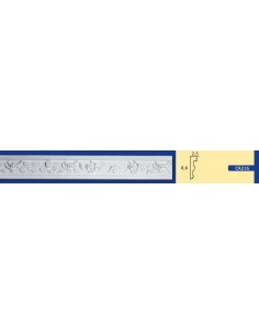 CORNICE DA PARETE PER INTERNI  IN GESSO CERAMICO VERNICIABILE  ART.216 ASTA DA 1,5 MT 2