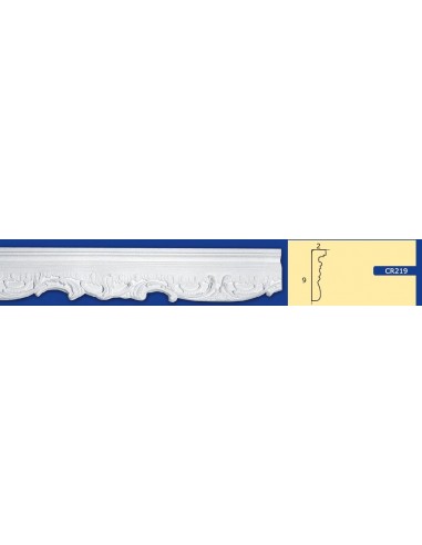 FRAME WALL FOR INTERIOR PLASTER CERAMIC PAINTABLE ART.219 ROD 1.5 MT