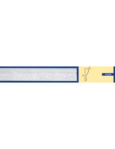 BILDERRAHMEN VON DER WAND FÜR INNEN GIPS-KERAMIK LACKIERBAR ART. 220 STANGE VON 1,5 M 2