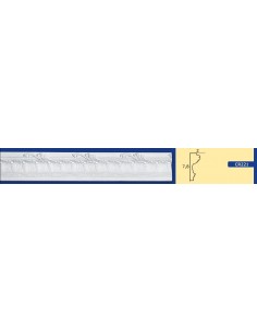 BILDERRAHMEN VON DER WAND FÜR INNEN GIPS-KERAMIK LACKIERBAR ART. 221-AUKTION VON 1,5 MT 2