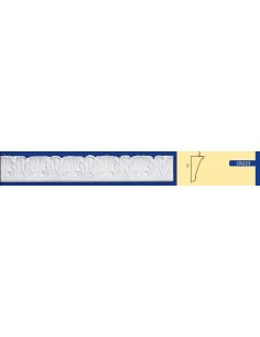 BILDERRAHMEN VON DER WAND FÜR INNEN GIPS-KERAMIK LACKIERBAR ART. 223 STANGE VON 1,5 M 2